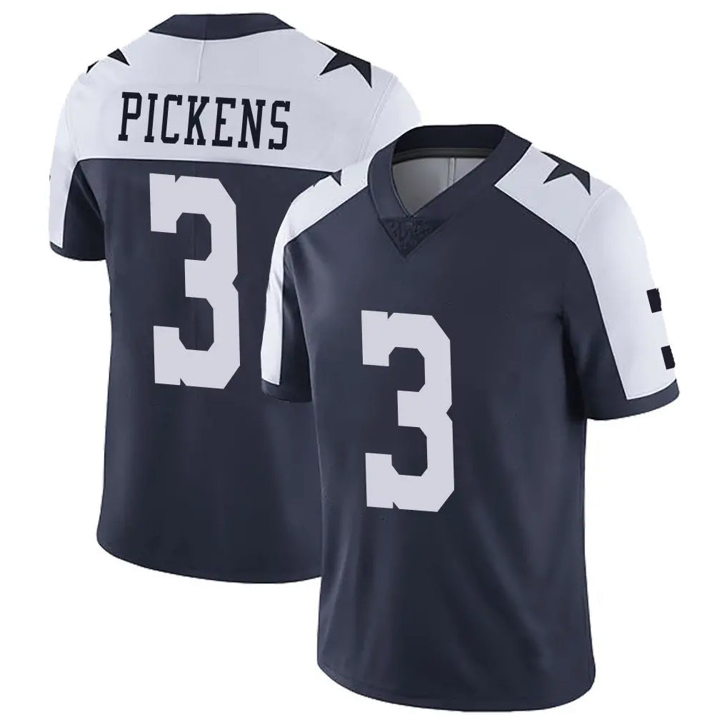 Kooe D.Cowboys #3 George Pickens Player Navy-White Limited Alternate Vapor Untouchable Home Game Stitched Jerseys