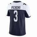 Kooe D.Cowboys #3 George Pickens Player Navy Throwback Stitched Jerseys