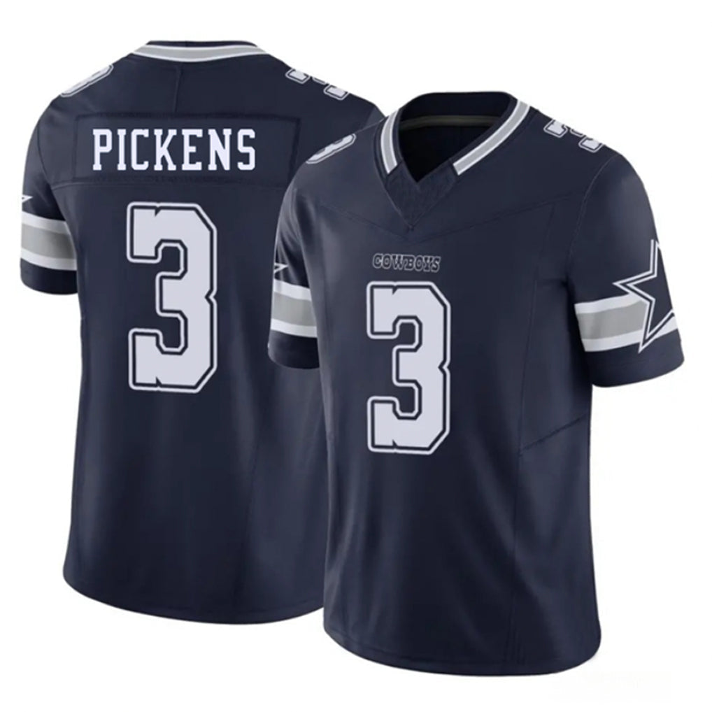 Kooe D.Cowboys #3 George Pickens Player Navy Vapor F.U.S.E. Limited Stitched Jerseys