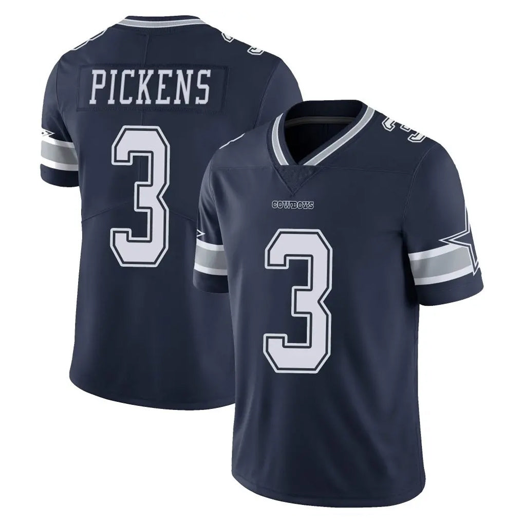 Kooe D.Cowboys #3 George Pickens Player Navy Vapor Untouchable Limited Home Game Stitched Jerseys