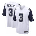Kooe D.Cowboys #3 George Pickens Player White-Navy Home Game Stitched Jerseys