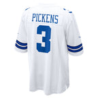 Kooe D.Cowboys #3 George Pickens Player White Home Game Stitched Jerseys