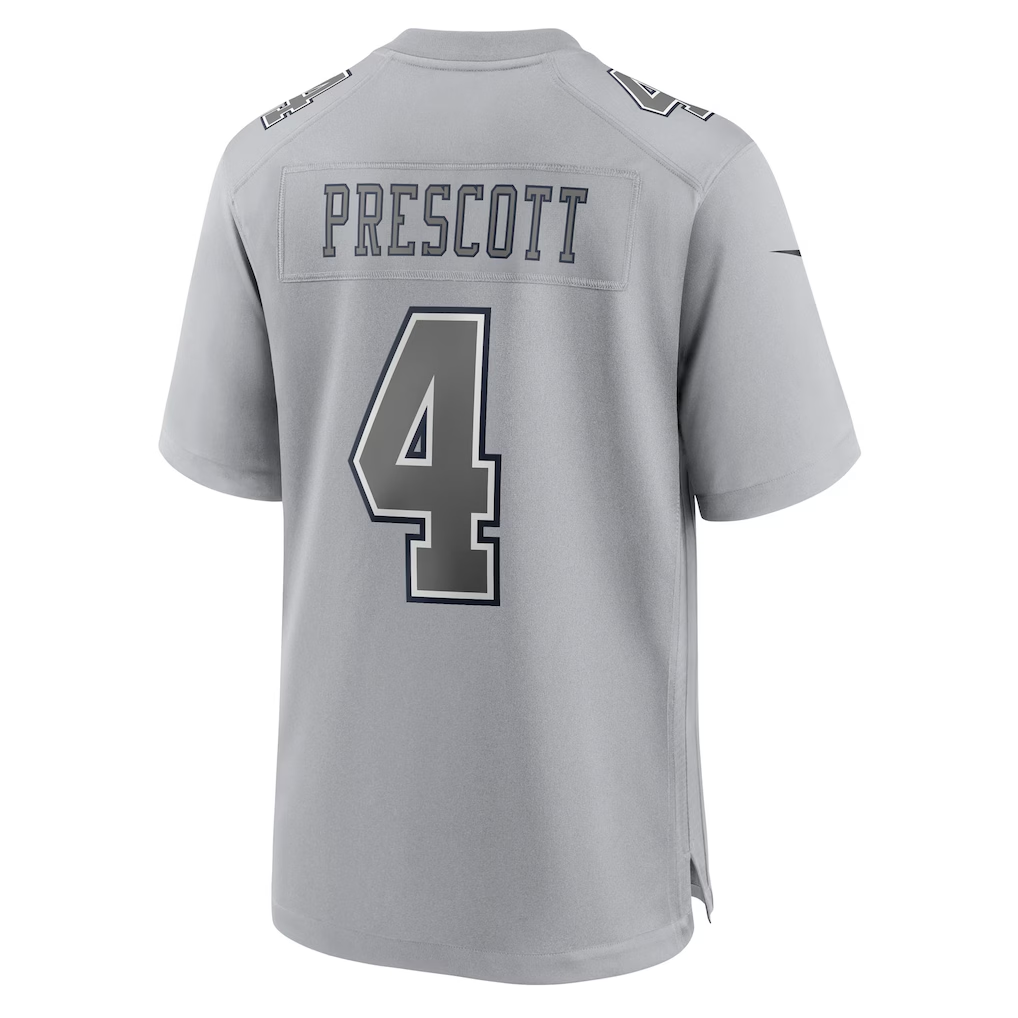 Kooe D.Cowboys #4 Dak Prescott Gray Atmosphere Fashion Game  Stitched Jerseys