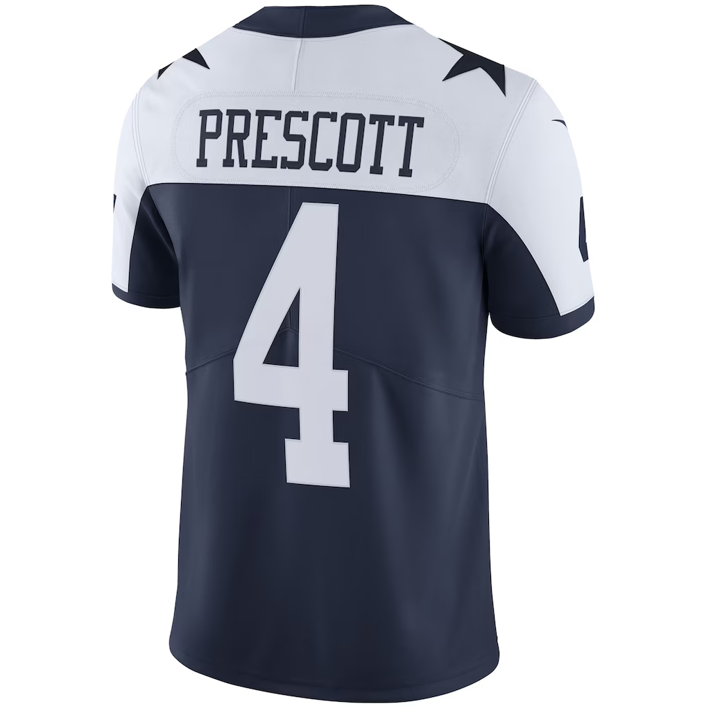 Kooe D.Cowboys #4 Dak Prescott Navy Alternate Vapor Limited Stitched Jerseys
