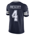 Kooe D.Cowboys #4 Dak Prescott Navy Team Vapor F.U.S.E. Stitched Limited Stitched Jerseys