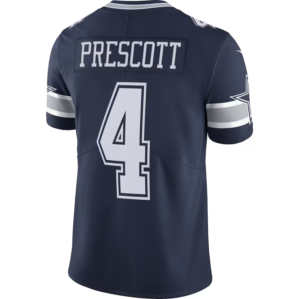 Kooe D.Cowboys #4 Dak Prescott Navy Vapor Limited Player Stitched Jerseys