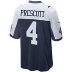 Kooe D.Cowboys #4 Dak Prescott Player Navy Alternate Game Stitched Jerseys