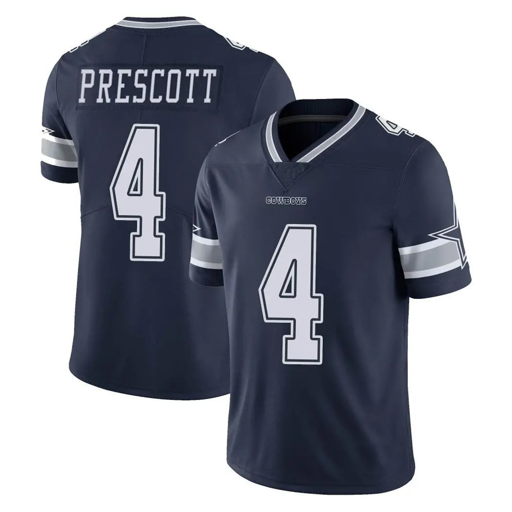 Kooe D.Cowboys #4 Dak Prescott Player Navy Vapor Untouchable Limited Home Game Stitched Jerseys