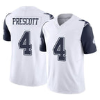 Kooe D.Cowboys #4 Dak Prescott Player White-Navy Limited Vapor F.U.S.E. Home Game Stitched Jerseys