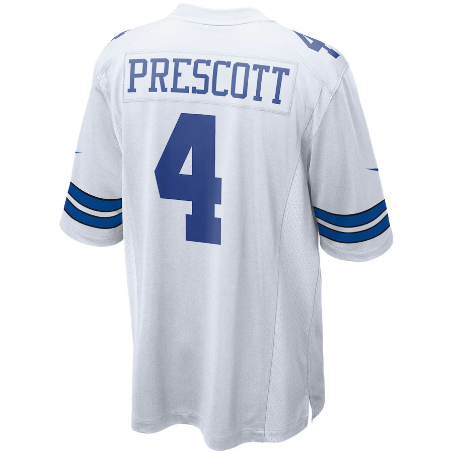 Kooe D.Cowboys #4 Dak Prescott Player White Home Game Stitched Jerseys