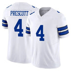Kooe D.Cowboys #4 Dak Prescott Player White Limited Vapor F.U.S.E. Home Game Stitched Jerseys