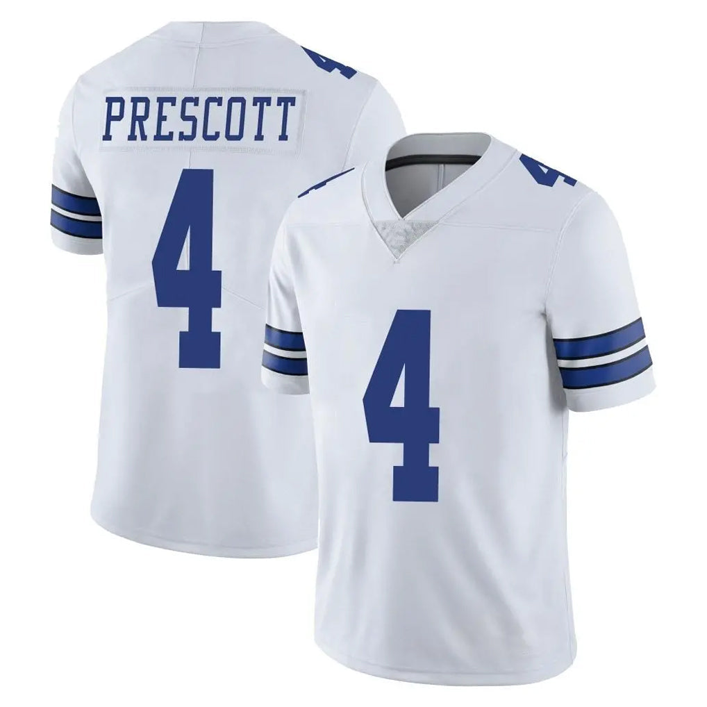 Kooe D.Cowboys #4 Dak Prescott Player White Vapor Untouchable Limited Home Game Stitched Jerseys