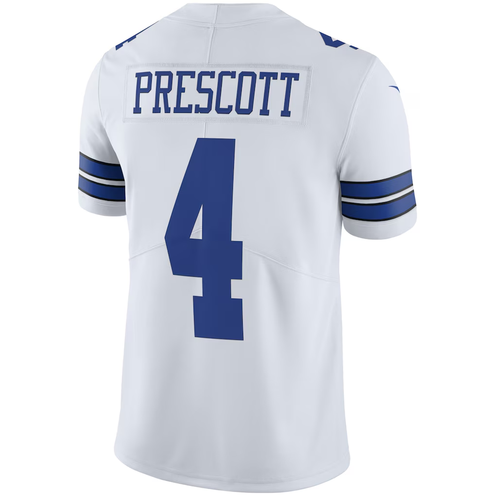Kooe D.Cowboys #4 Dak Prescott White Vapor Limited Player Stitched Jerseys