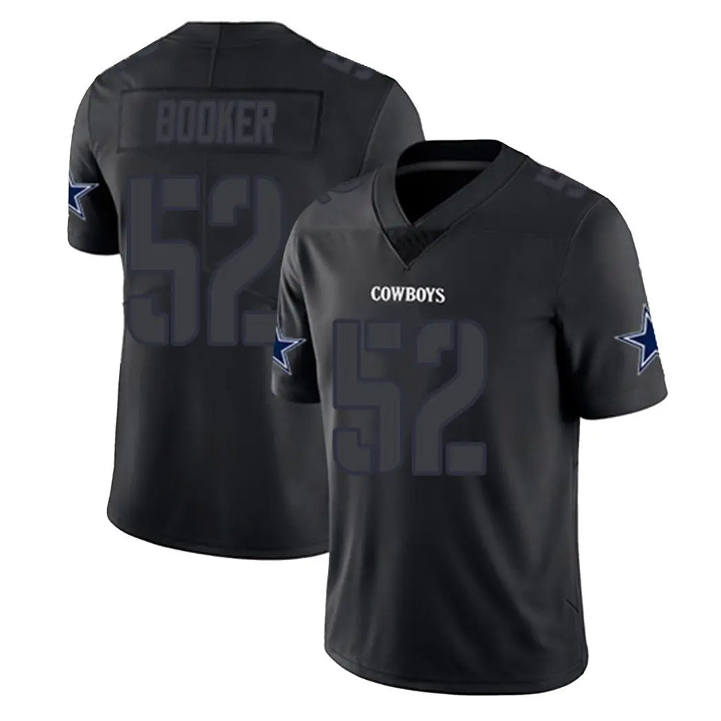 Kooe D.Cowboys #52 Tyler Booker Player Black Impact Limited Home Game Stitched Jerseys