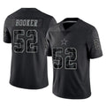 Kooe D.Cowboys #52 Tyler Booker Player Black Limited Reflective Home Game Stitched Jerseys
