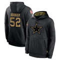 Kooe D.Cowboys #52 Tyler Booker Player Black Salute to Service Pullover Hoodies Limited Stitched Jerseys