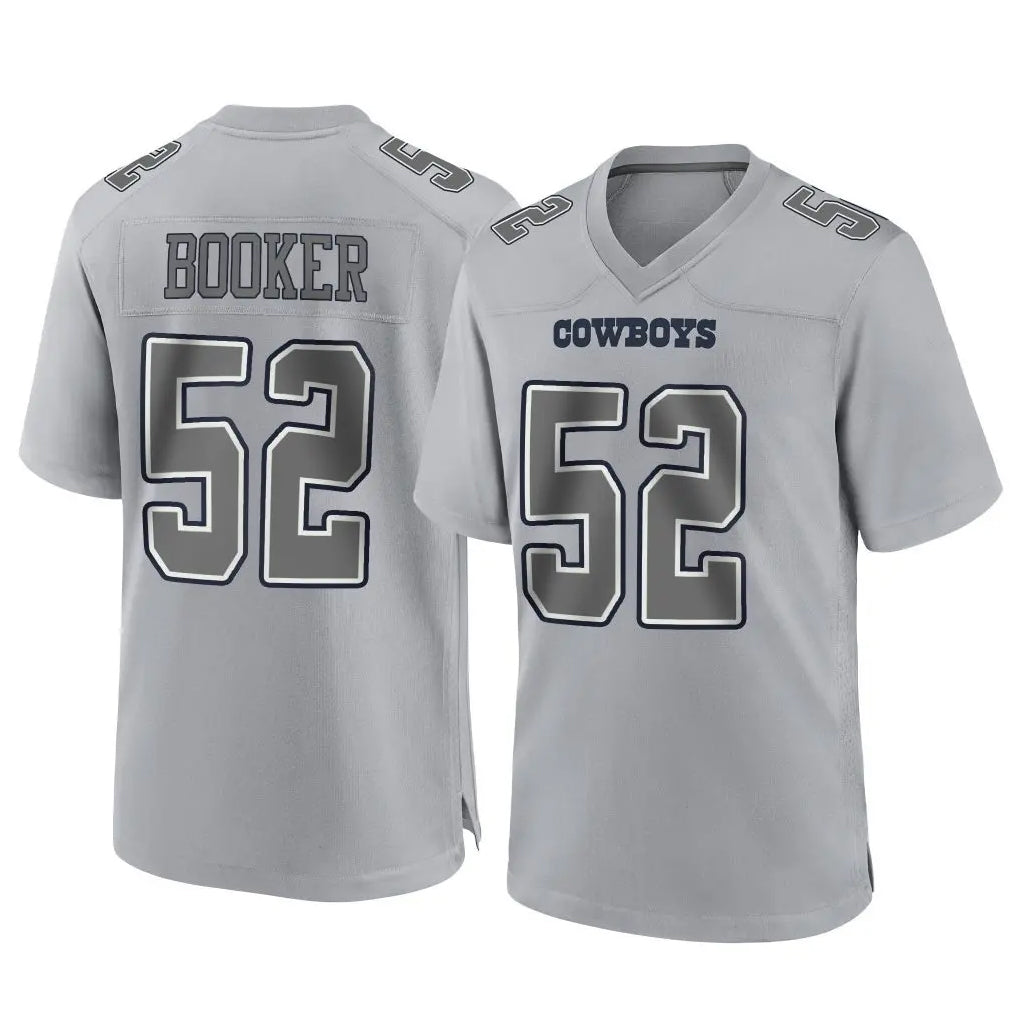 Kooe D.Cowboys #52 Tyler Booker Player Gray Atmosphere Fashion Home Game Stitched Jerseys