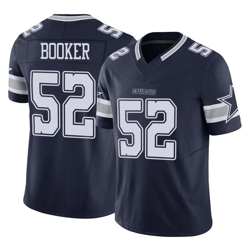 Kooe D.Cowboys #52 Tyler Booker Player Navy Limited Vapor F.U.S.E. Home Game Stitched Jerseys