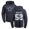Kooe D.Cowboys #52 Tyler Booker Player Navy Pullover Hoodies Limited Stitched Jerseys