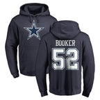 Kooe D.Cowboys #52 Tyler Booker Player Navy Pullover Hoodies Limited Stitched Jerseys