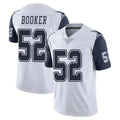 Kooe D.Cowboys #52 Tyler Booker Player White-Navy Limited Color Rush Vapor Untouchable Home Game Stitched Jerseys