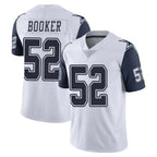 Kooe D.Cowboys #52 Tyler Booker Player White-Navy Limited Color Rush Vapor Untouchable Home Game Stitched Jerseys