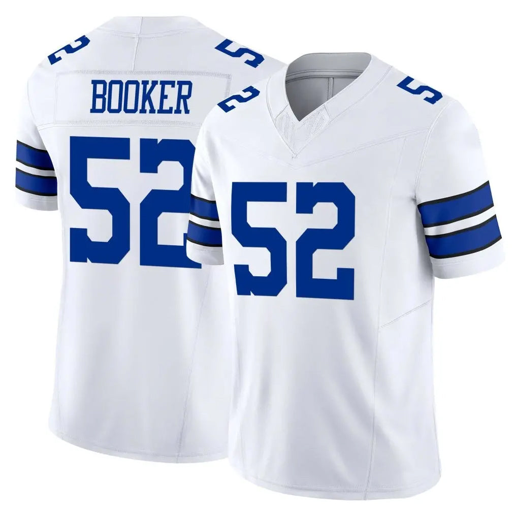 Kooe D.Cowboys #52 Tyler Booker Player White Limited Vapor F.U.S.E. Home Game Stitched Jerseys