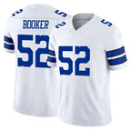 Kooe D.Cowboys #52 Tyler Booker Player White Limited Vapor F.U.S.E. Home Game Stitched Jerseys