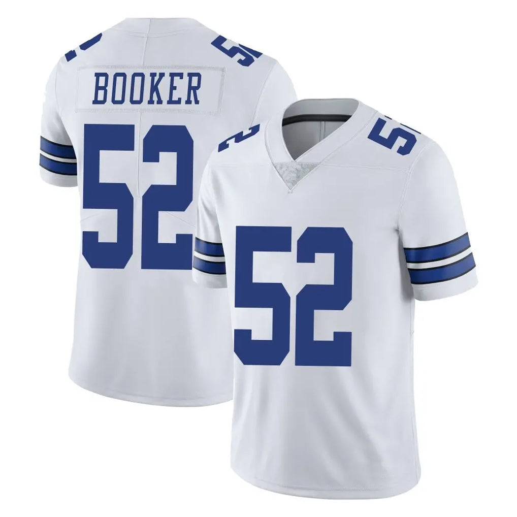 Kooe D.Cowboys #52 Tyler Booker Player White Vapor Untouchable Limited Home Game Stitched Jerseys