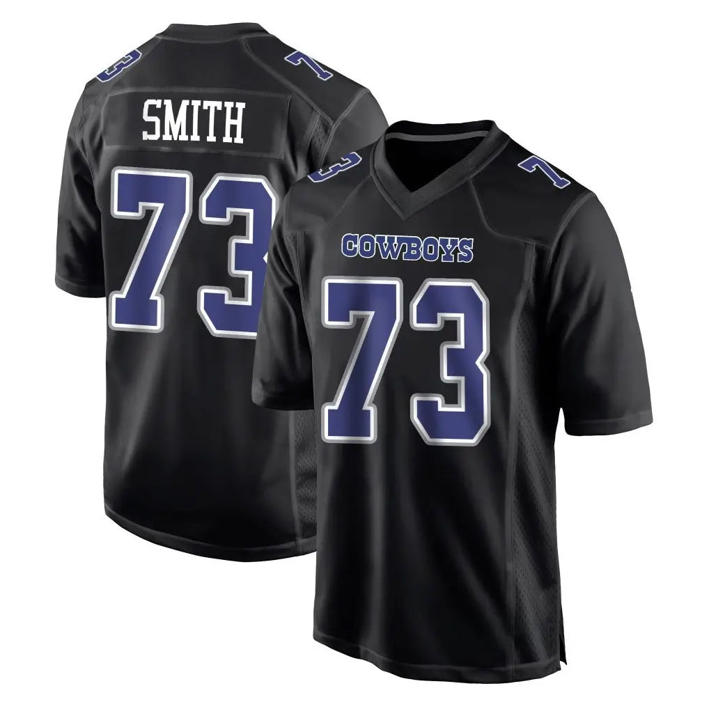 Kooe D.Cowboys #73 Tyler Smith Player Carbon Black Fashion Home Game Stitched Jerseys