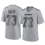 Kooe D.Cowboys #73 Tyler Smith Player Gray Atmosphere Fashion Home Game Stitched Jerseys