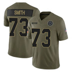 Kooe D.Cowboys #73 Tyler Smith Player Olive 2025 Salute to Service Limited Home Game Stitched Jerseys