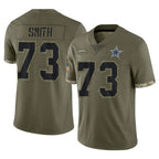 Kooe D.Cowboys #73 Tyler Smith Player Olive Salute to Service Limited Game Stitched Jerseys