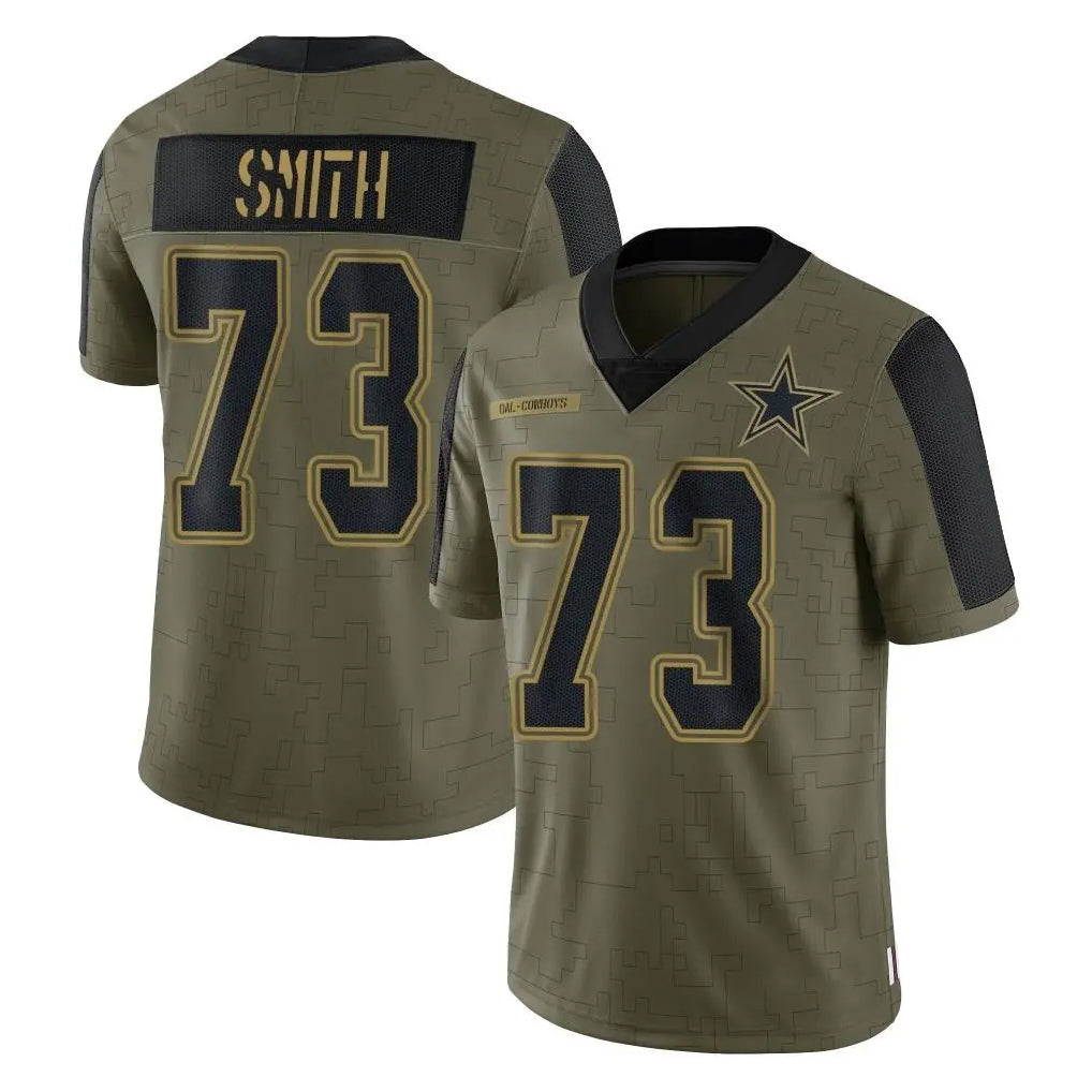 Kooe D.Cowboys #73 Tyler Smith Player Olive Salute to Service Limited Home Game Stitched Jerseys