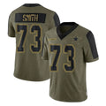 Kooe D.Cowboys #73 Tyler Smith Player Olive Salute to Service Limited Home Game Stitched Jerseys