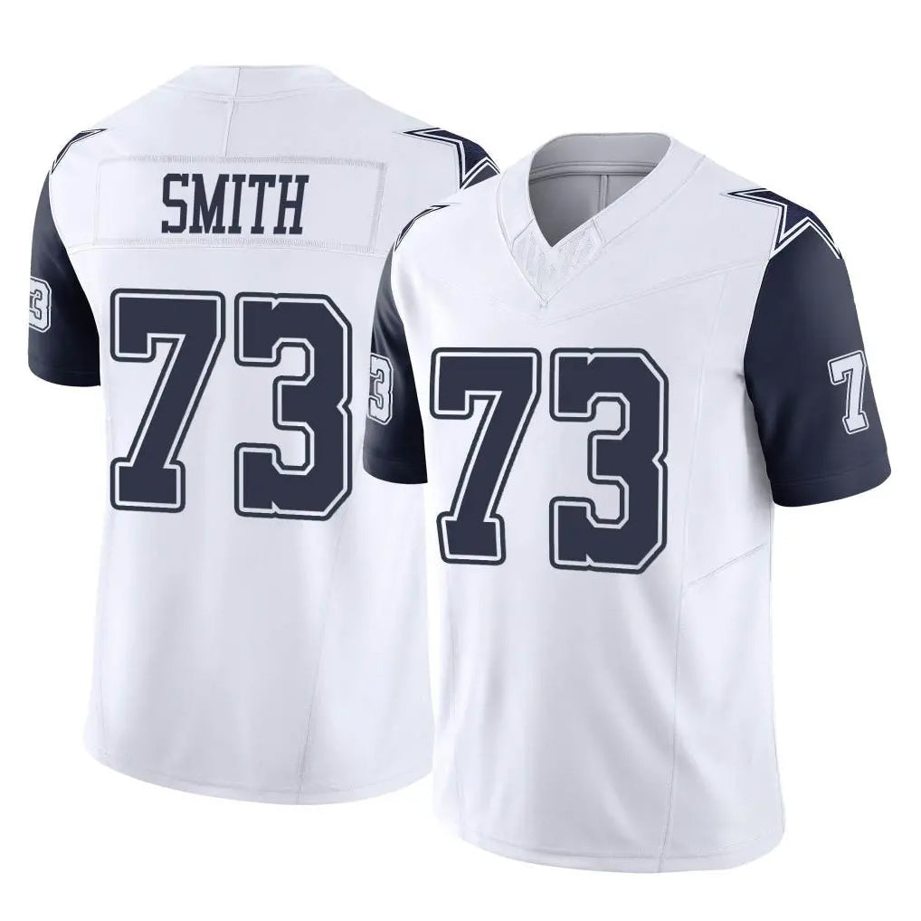 Kooe D.Cowboys #73 Tyler Smith Player White-Navy Limited Vapor F.U.S.E. Home Game Stitched Jerseys