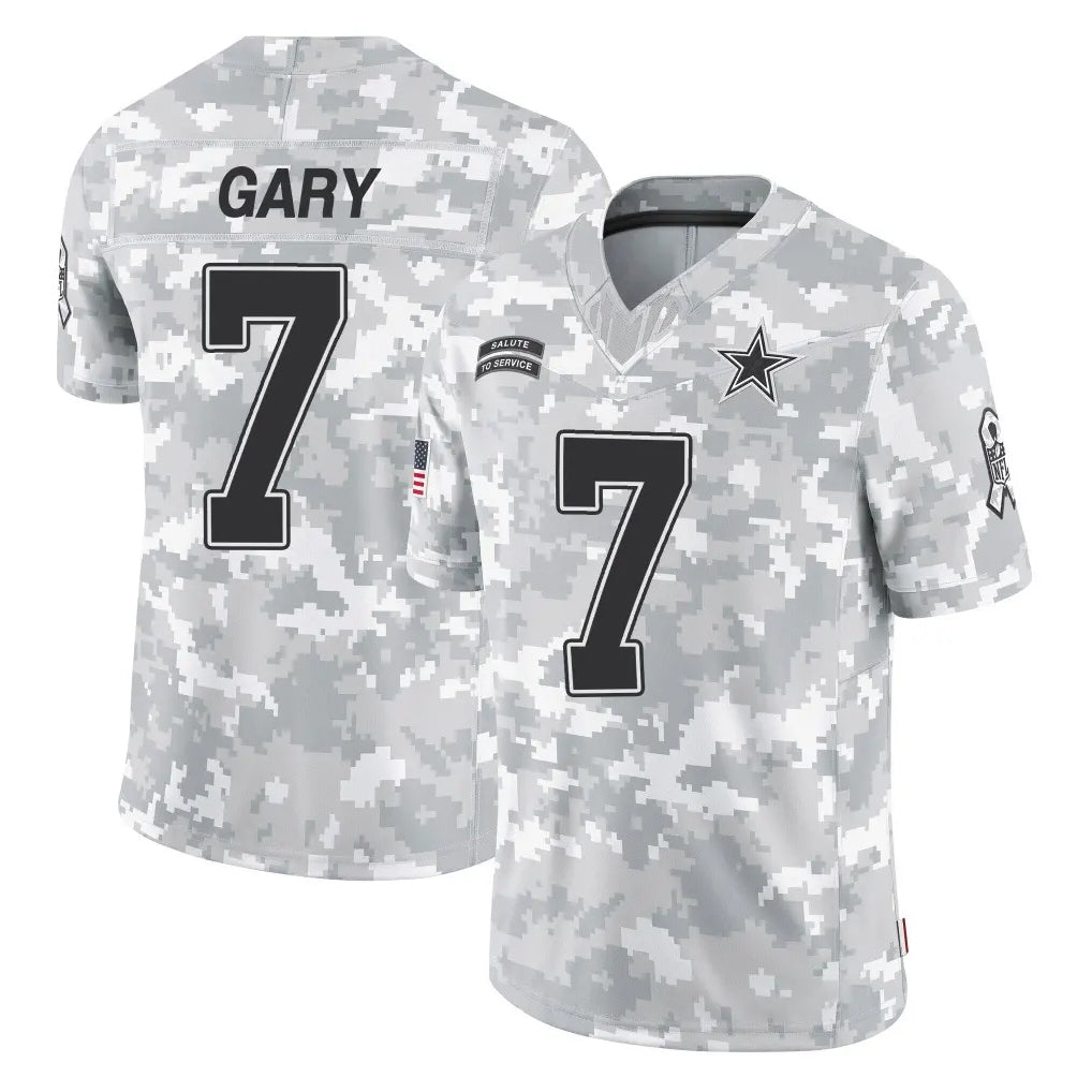 Kooe D.Cowboys #7 Rashan Gary Player Arctic Camo Salute to Service Limited Home Game Stitched Jerseys