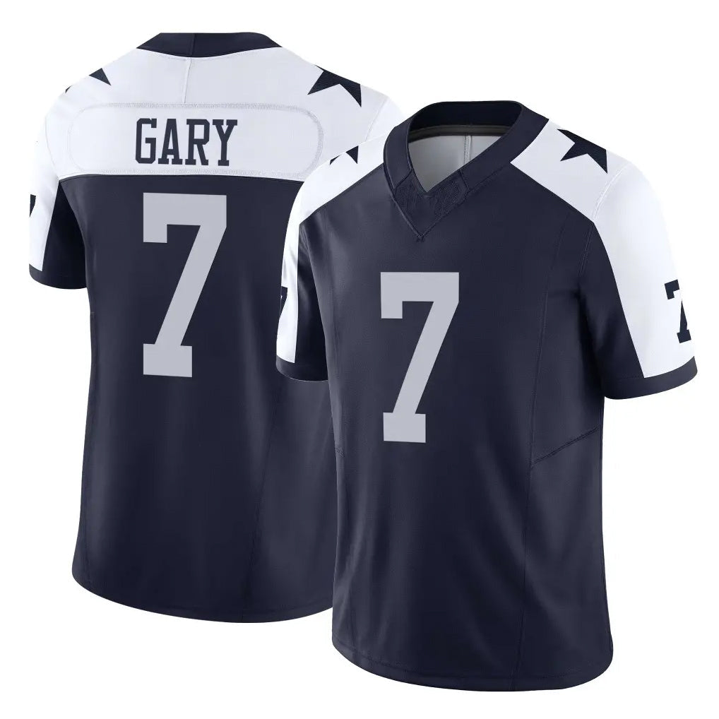 Kooe D.Cowboys #7 Rashan Gary Player Navy-White Limited Alternate Vapor F.U.S.E. Home Game Stitched Jerseys