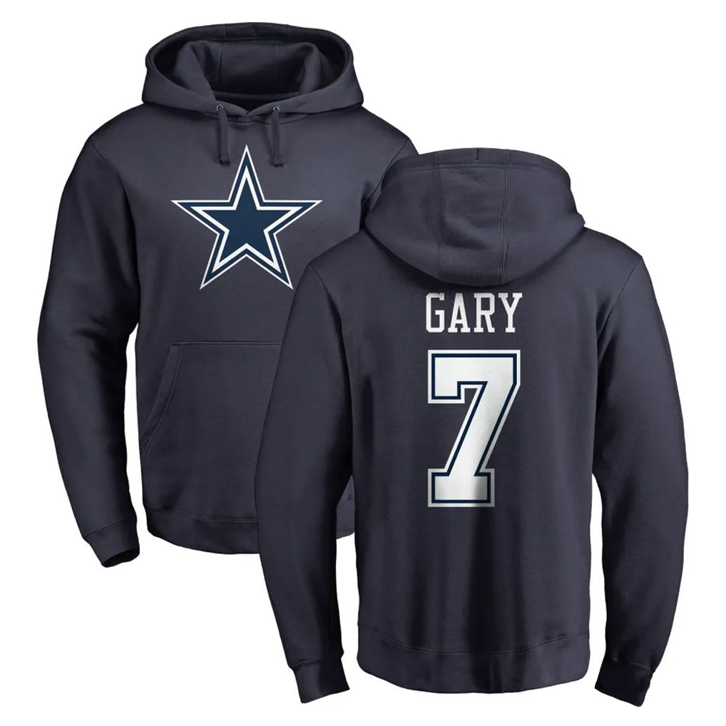 Kooe D.Cowboys #7 Rashan Gary Player Navy Pullover Hoodies Limited Stitched Jerseys