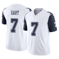Kooe D.Cowboys #7 Rashan Gary Player White-Navy Limited Vapor F.U.S.E. Home Game Stitched Jerseys