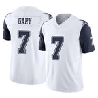 Kooe D.Cowboys #7 Rashan Gary Player White-Navy Limited Vapor F.U.S.E. Home Game Stitched Jerseys