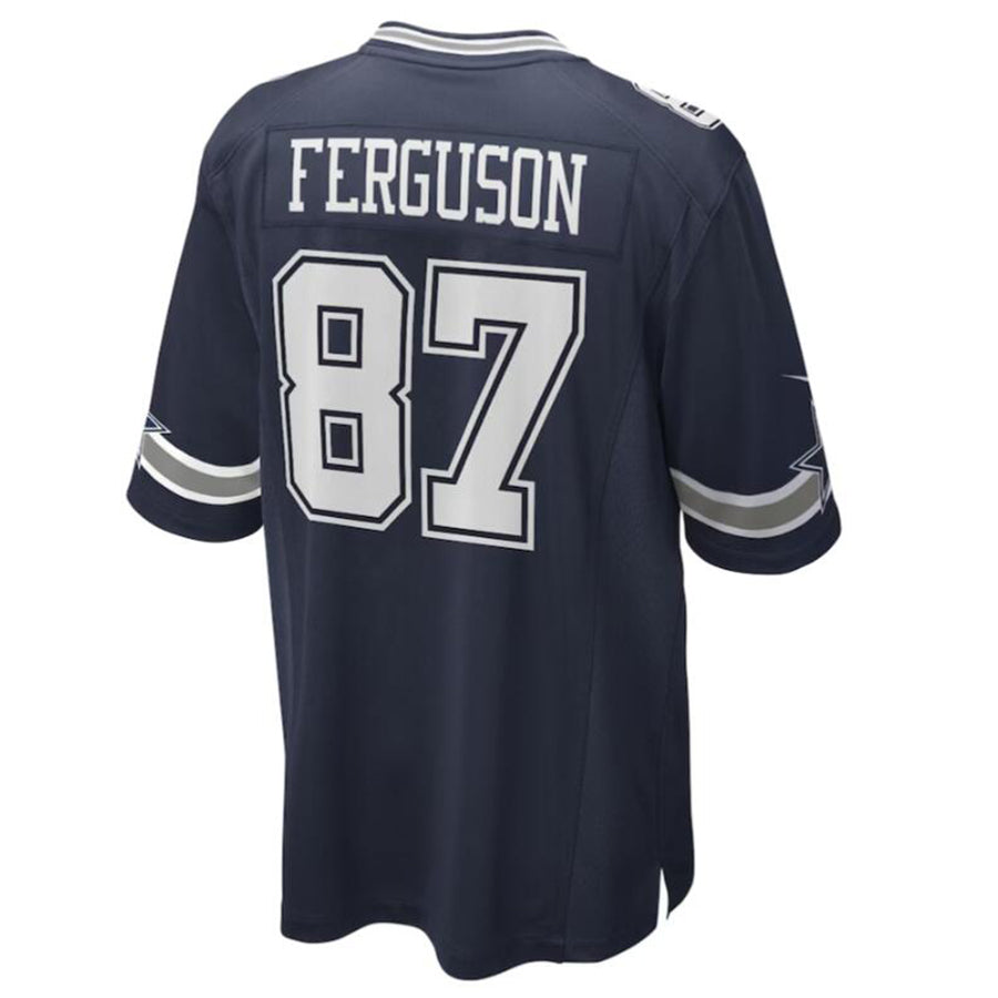Kooe D.Cowboys #87 Jake Ferguson Navy Game Jersey American Stitched Jersey