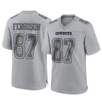 Kooe D.Cowboys #87 Jake Ferguson Player Gray Atmosphere Fashion Home Game Stitched Jerseys