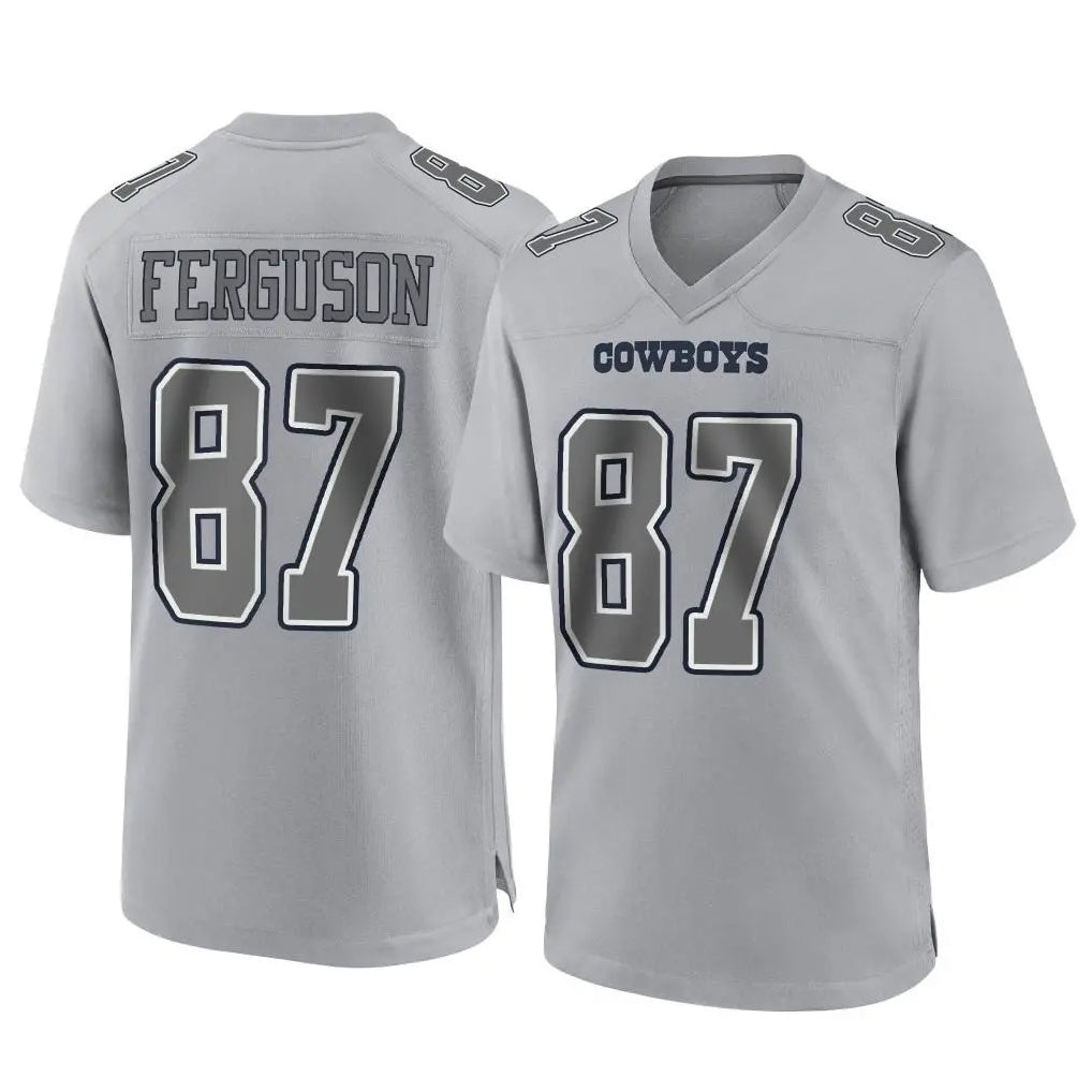 Kooe D.Cowboys #87 Jake Ferguson Player Gray Atmosphere Fashion Home Game Stitched Jerseys