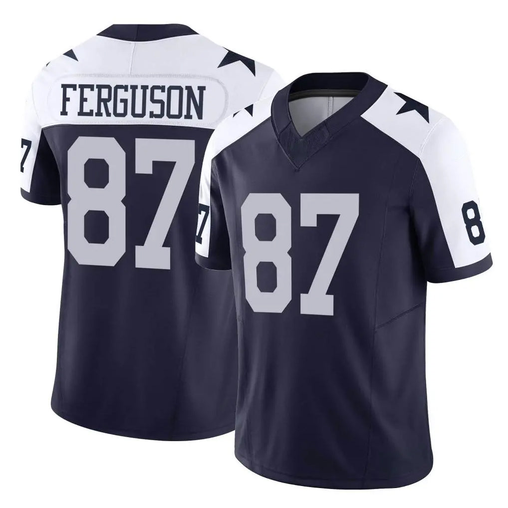 Kooe D.Cowboys #87 Jake Ferguson Player Navy-White Limited Alternate Vapor F.U.S.E. Home Game Stitched Jerseys