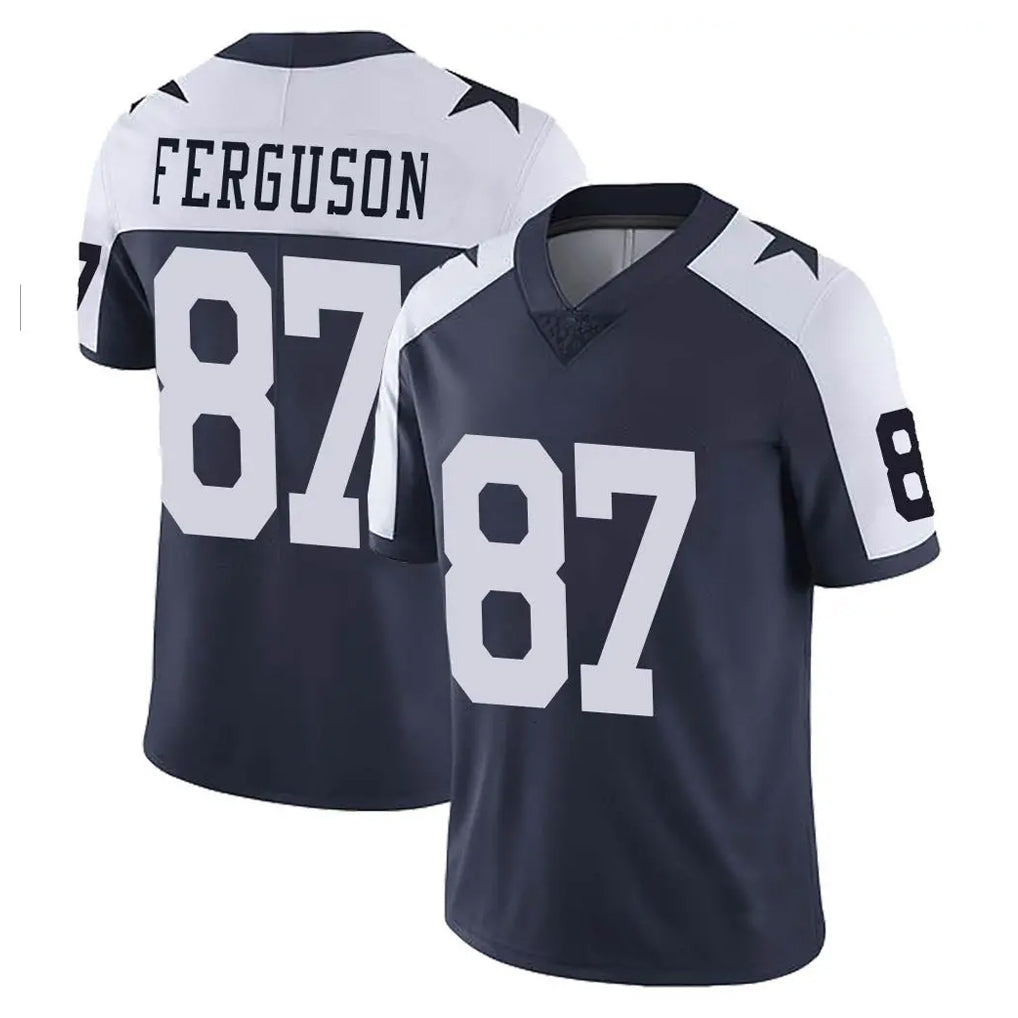 Kooe D.Cowboys #87 Jake Ferguson Player Navy-White Limited Alternate Vapor Untouchable Home Game Stitched Jerseys