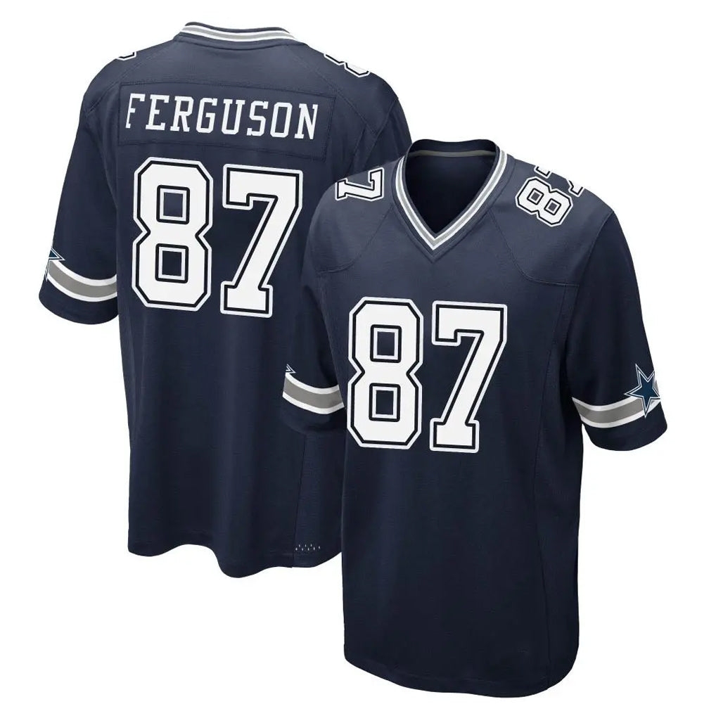 Kooe D.Cowboys #87 Jake Ferguson Player Navy Home Game Stitched Jerseys