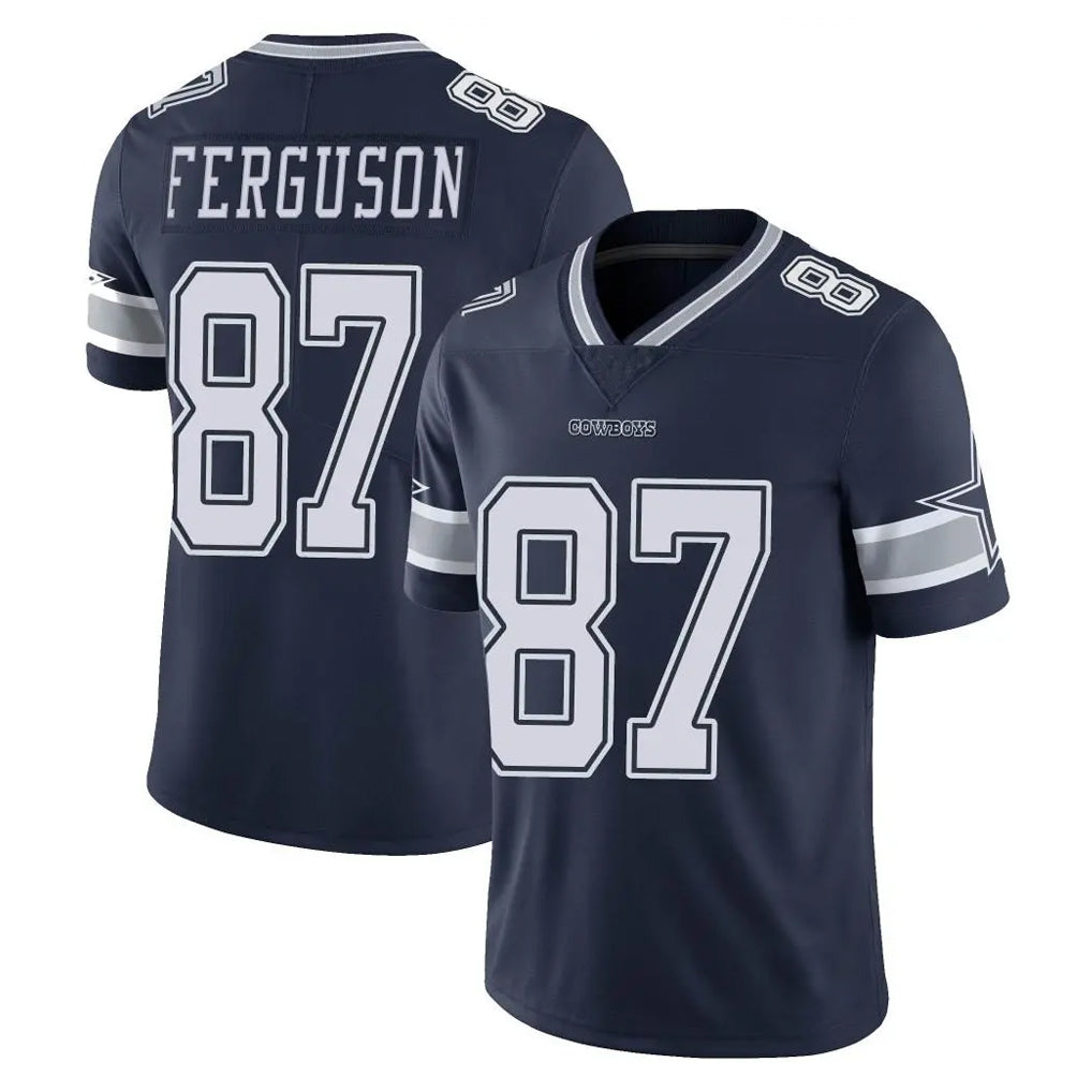 Kooe D.Cowboys #87 Jake Ferguson Player Navy Vapor Untouchable Limited Home Game Stitched Jerseys