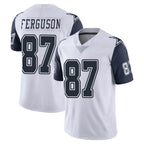 Kooe D.Cowboys #87 Jake Ferguson Player White-Navy Limited Color Rush Vapor Untouchable Home Game Stitched Jerseys