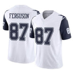 Kooe D.Cowboys #87 Jake Ferguson Player White-Navy Limited Vapor F.U.S.E. Home Game Stitched Jerseys
